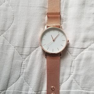 Large faced Rose gold Watch